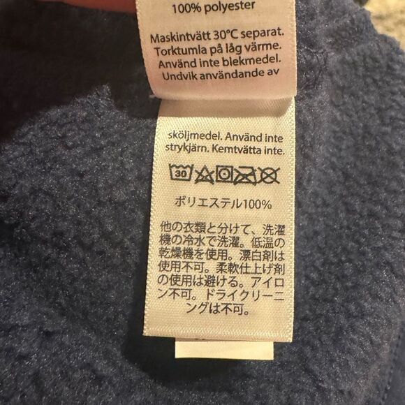 Vineyard Vines Mens Fleece Vest Navy Blue Size Medium California Whale Logo - Picture 10 of 11